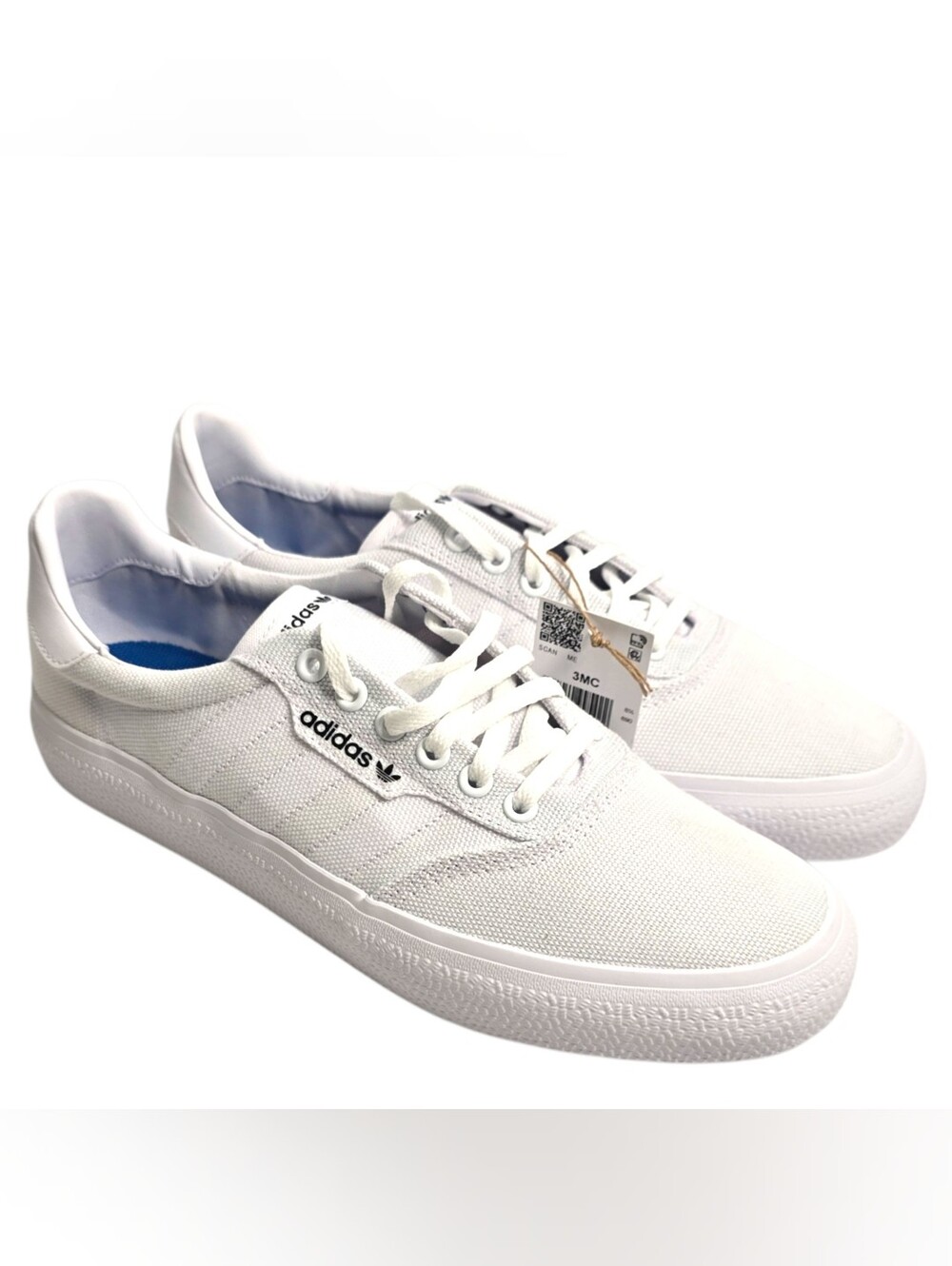 Size 9 Mens 10 Womens - adidas 3MC Vulc Cloud White NIB - Picture 3 of 12